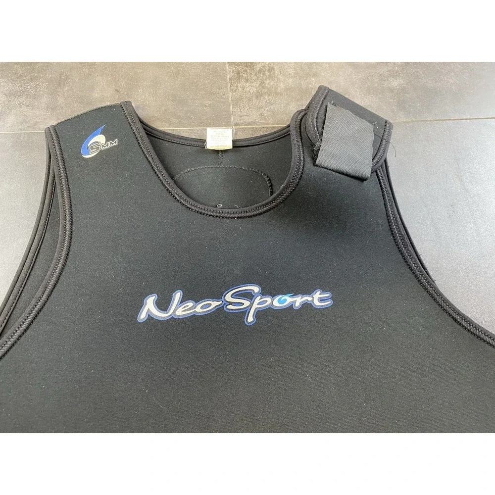 Neo Sport Men's 5mm Black Sleeveless Long Pant Wetsuit Size XL
